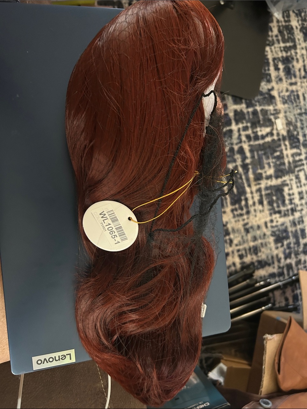 Long Synthetic Wig in Rich Auburn Red - Classic Sleek Style